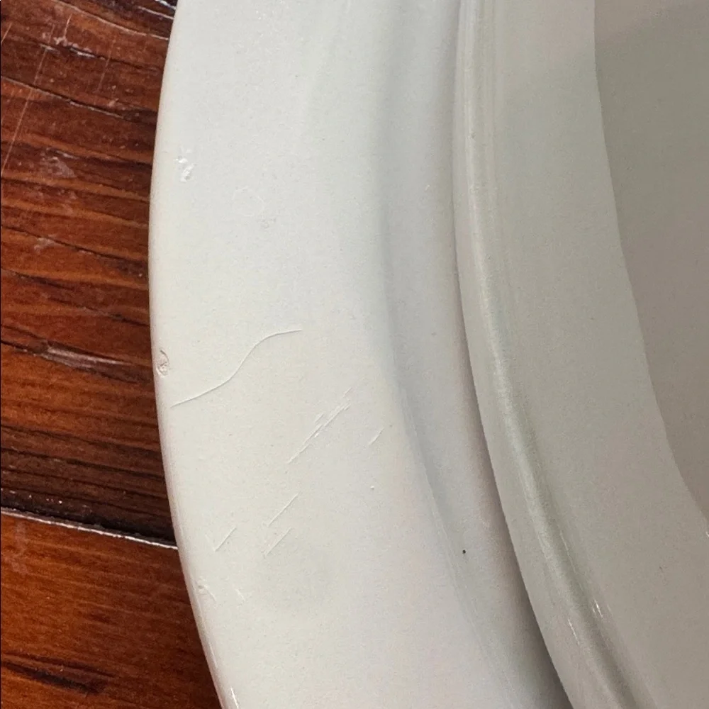 Sur La Table Covered Oval White Serving Platter